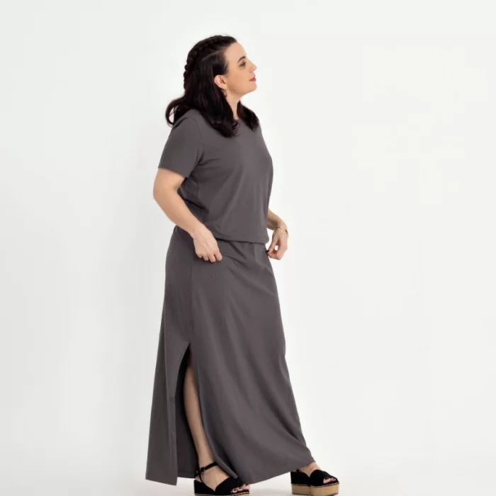 Vestido longo estonado