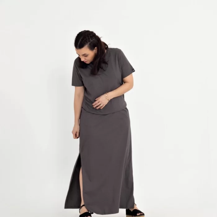 Vestido longo estonado