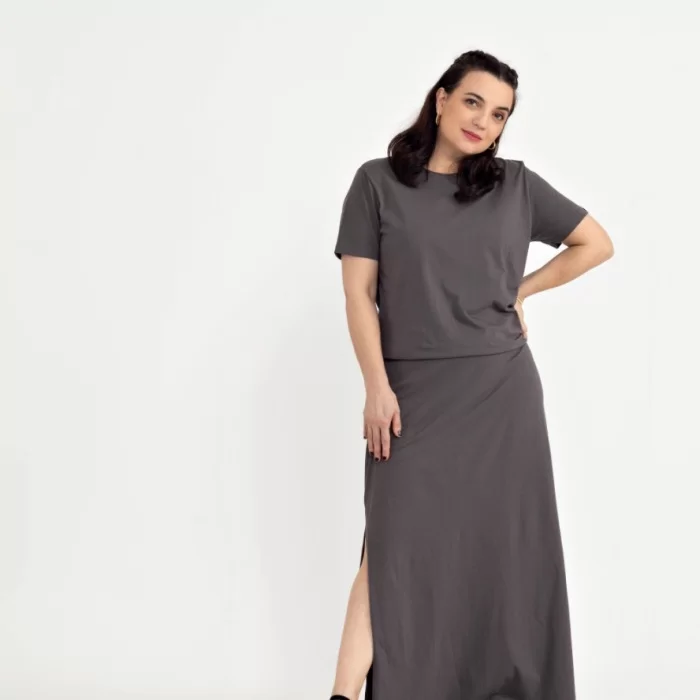 Vestido longo estonado
