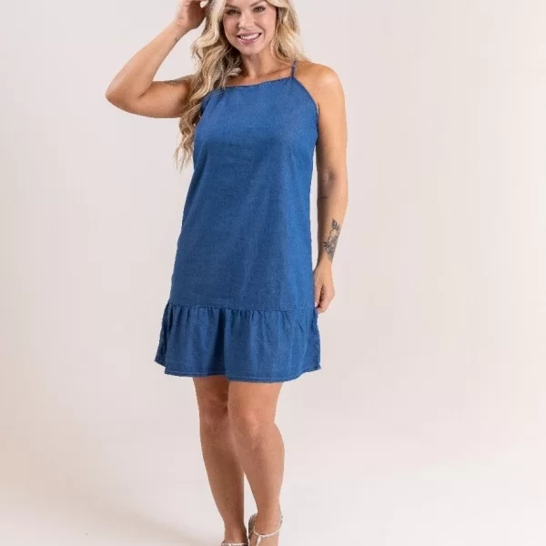 Vestido Alcinha Jeans