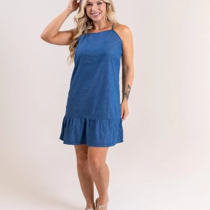Vestido Alcinha Jeans