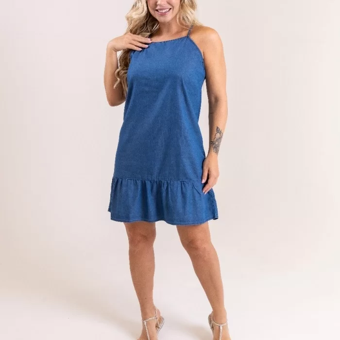 Vestido Alcinha Jeans
