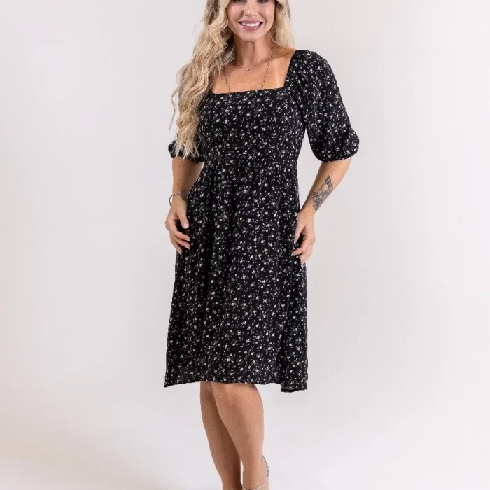 Vestido Viscose Floral